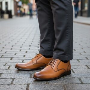 Cole Haan Men's Tan Leather Oxfords